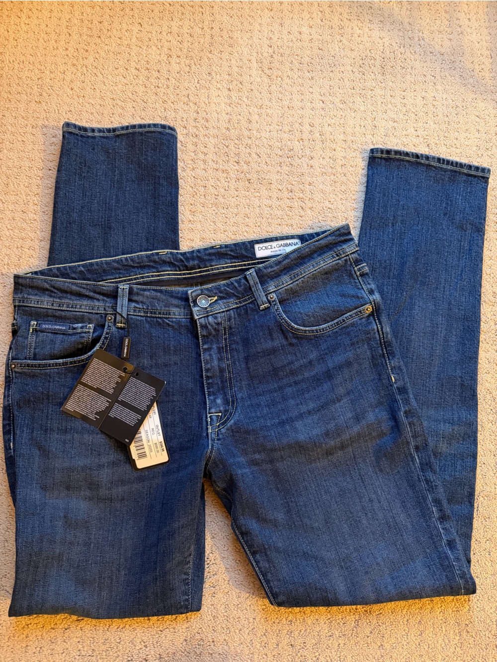 Dolce & Gabbana Men’s Dark Blue Straight Italian size 52 (36 US)